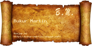Bukur Martin névjegykártya